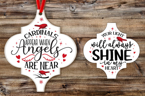 Christmas Cardinal Arabesque Ornaments SVG Bundle SVG Regulrcrative 
