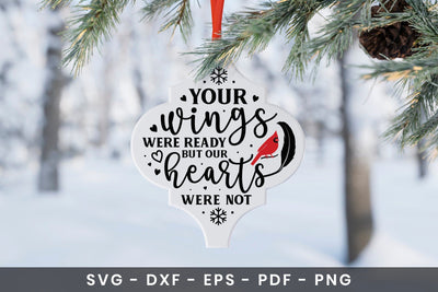 Christmas Cardinal Arabesque Tile Ornament SVG SVG CraftLabSVG 