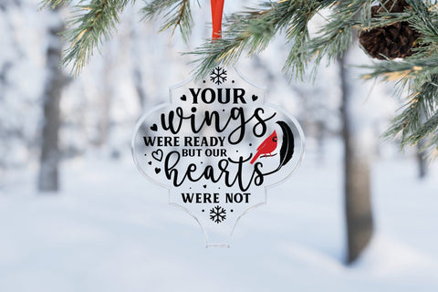 Christmas Cardinal Arabesque Tile Ornament SVG SVG CraftLabSVG 