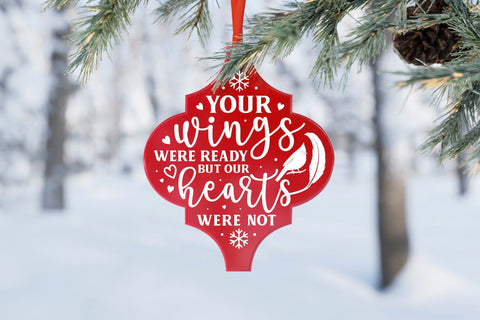 Christmas Cardinal Arabesque Tile Ornament SVG SVG CraftLabSVG 