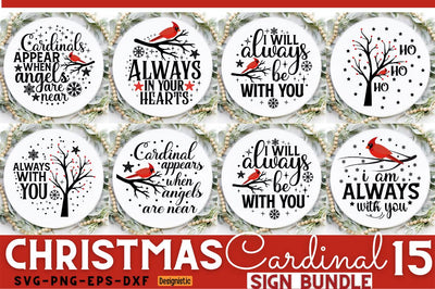 Christmas Cardinal SVG Bundle, Christmas Memorial Bundle SVG, Christmas SVG SVG DESIGNISTIC 