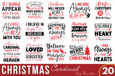 Christmas Cardinal SVG Bundle SVG Regulrcrative 