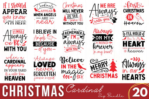 Christmas Cardinal SVG Bundle SVG Regulrcrative 