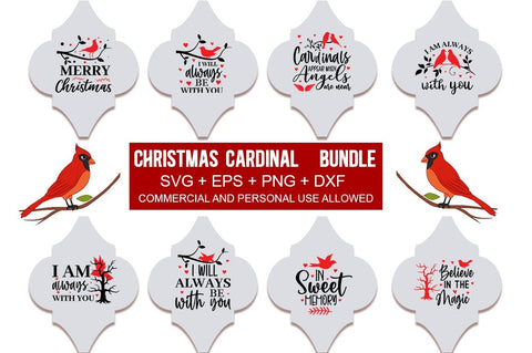 Christmas Cardinal SVG Bundle.Cardinal on Branch SVG, SVG Designangry 