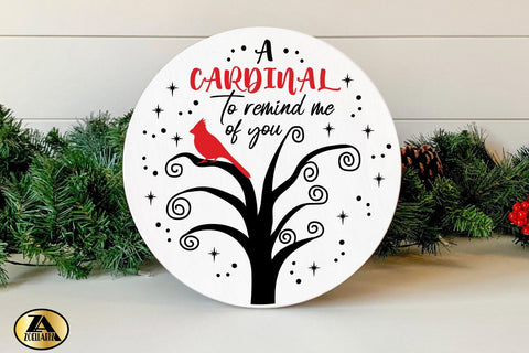 Christmas Cardinal Tree SVG Christmas Ornament SVG Cut Files SVG zoellartz 