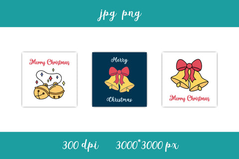 Christmas Cards JPG Collection | 18 Xmas Illustrations Sublimation AnnaViolet_store 