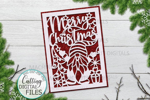 Christmas cards set svg, Christmas cards bundle, Merry Christmas card svg, papercut svg, laser cut template, cricut cards, cut out card svg SVG kartcreationii 