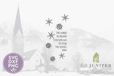 Christmas Carol SVG | Snowflake SVG SVG LilleJuniper 