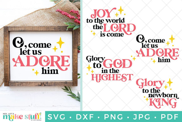 Christmas Carols SVG Bundle SVG Hey Let's Make Stuff 