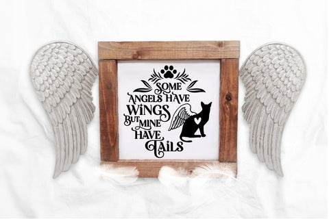 Christmas Cat Memorial Ornament SVG Angel Cat Remembrance SVG OrangeBrushStudio 