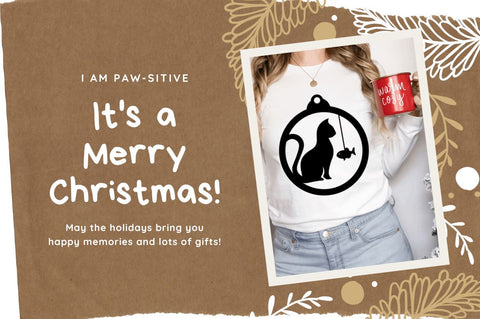 Christmas Cat Ornaments SVG Bundl SVG Regulrcrative 