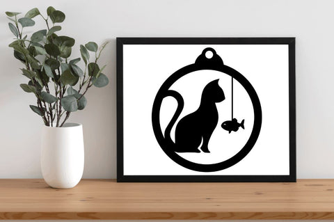 Christmas Cat Ornaments SVG Bundl SVG Regulrcrative 