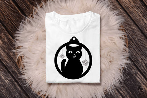 Christmas Cat Ornaments SVG Bundl SVG Regulrcrative 