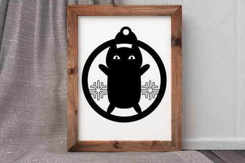 Christmas Cat Ornaments SVG Bundl SVG Regulrcrative 