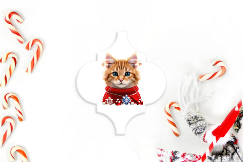 Christmas Cat Sublimation PNG. Cat Clipart Bundle SVG Olga Terlyanskaya 