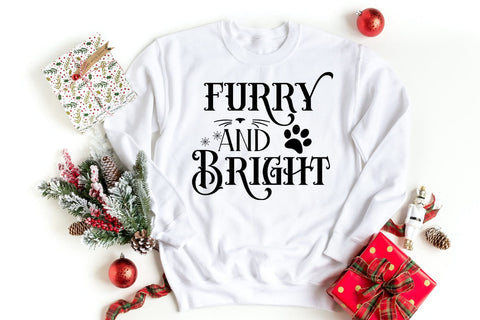 Christmas Cat SVG Bundle I Christmas Cat Ornaments SVG SVG Happy Printables Club 