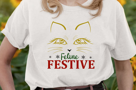 Christmas Cat SVG Bundle SVG Regulrcrative 