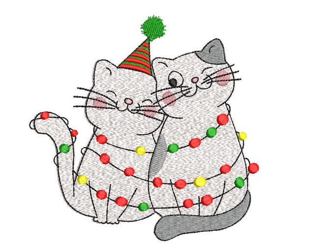 Christmas Cats Machine Embroidery Design Embroidery/Applique DESIGNS Canada Embroidery 