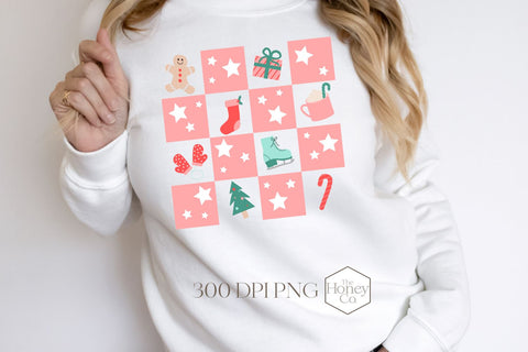 Christmas Checkerboard Sublimation | Christmas Seamless Pattern SVG The Honey Company 