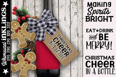 Christmas Cheer In A Bottle SVG SVG Whimsical Inklings 