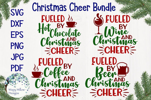 Christmas Cheer SVG Bundle SVG Wispy Willow Designs