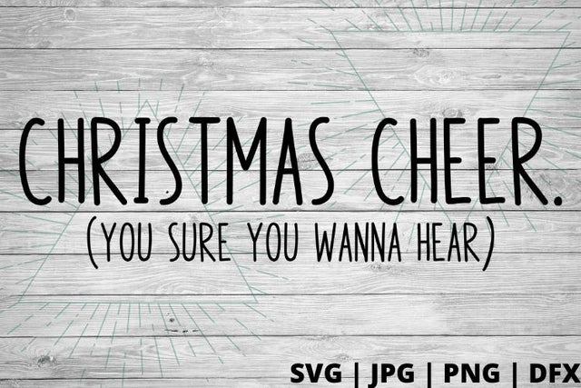 Christmas cheer SVG Good Morning Chaos 