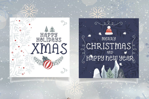 Christmas Chic Font AEN Creative Store 