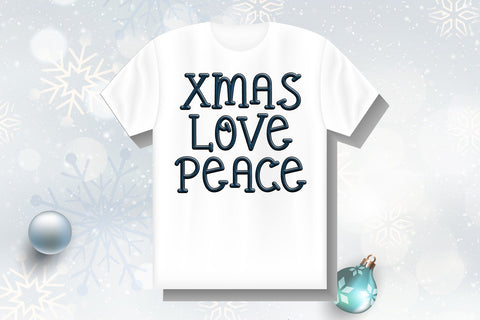 Christmas Chic Font AEN Creative Store 