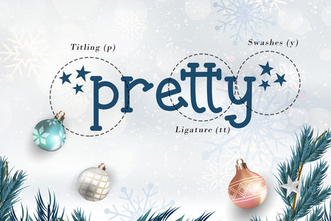 Christmas Chic Font AEN Creative Store 