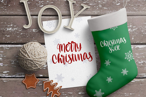 Christmas Chimney Font Letterara 