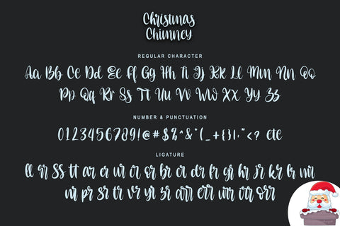 Christmas Chimney Font Letterara 