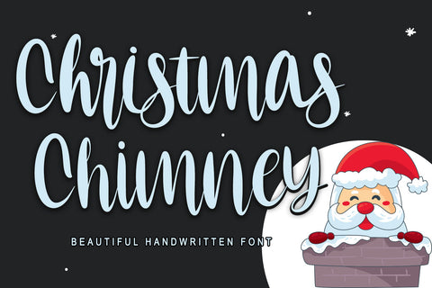 Christmas Chimney Font Letterara 