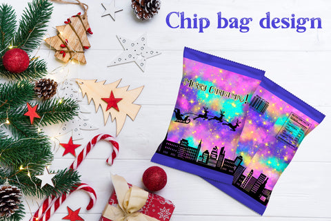 Christmas chip bag design Sublimation Svetana Studio 