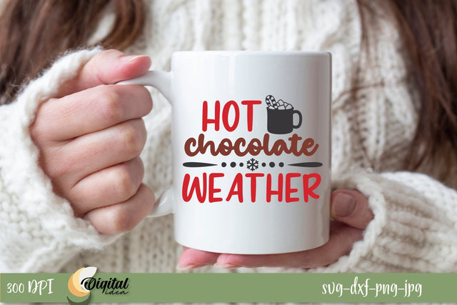 Christmas Cocoa SVG. Christmas Quote SVG. Funny Christmas Quotes. Hot Cocoa SVG SVG Evgenyia Guschina 
