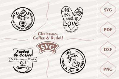Christmas, Coffee and Rudolf - SVG bundle SVG Digital Mojito 