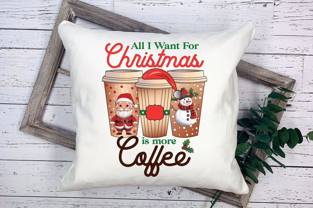 Christmas Coffee PNG Sublimation Design - So Fontsy