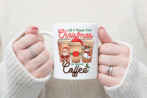 Christmas Coffee PNG Sublimation Design Sublimation CraftLabSVG 