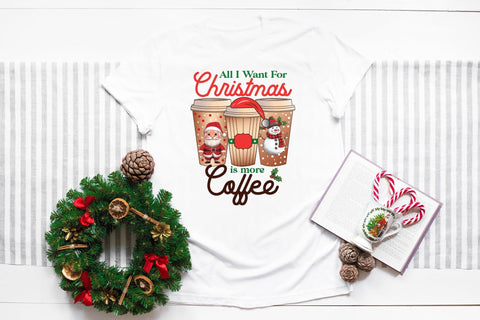 Christmas Coffee PNG Sublimation Design Sublimation CraftLabSVG 