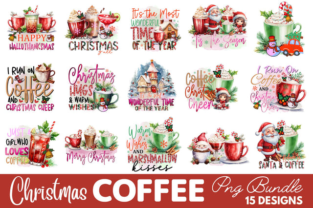 Christmas Coffee Sublimation Bundle Sublimation Regulrcrative 