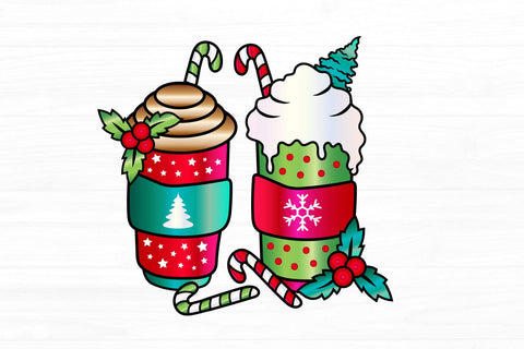 Christmas Coffee Sublimation Design | Coffee Sublimation PNG Sublimation zoellartz 