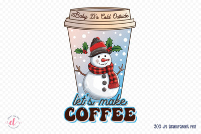 Christmas Coffee Sublimation Design Sublimation CraftLabSVG 