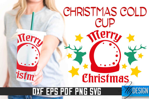 Christmas Cold Cup SVG | SVG Design v.1 SVG Fly Design 