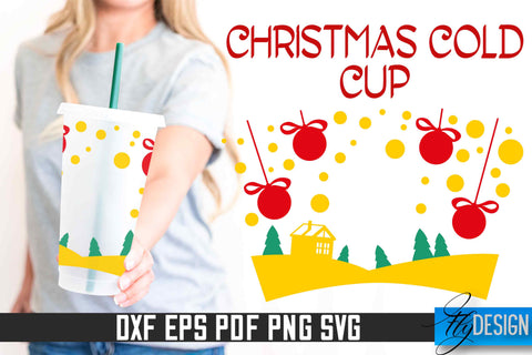 Christmas Cold Cup SVG | SVG Design v.1 SVG Fly Design 