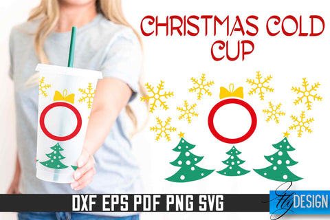 Christmas Cold Cup SVG | SVG Design v.1 SVG Fly Design 