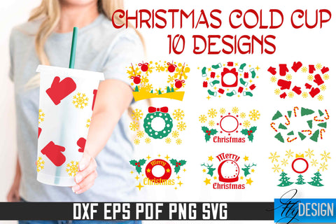 Christmas Cold Cup SVG | SVG Design v.1 SVG Fly Design 