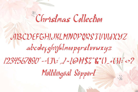 Christmas Collection Font Prasetya Letter 