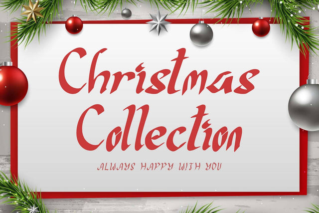 Christmas Collection Font Prasetya Letter 