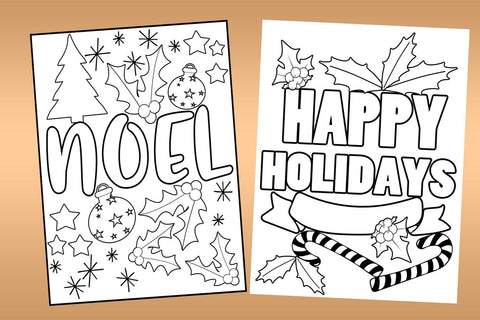 Christmas Coloring Pages- Christmas Coloring Sheets SVG Happy Printables Club 