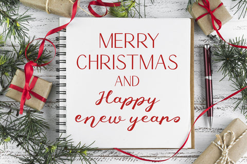 Christmas Combine Font Duo Font AEN Creative Store 