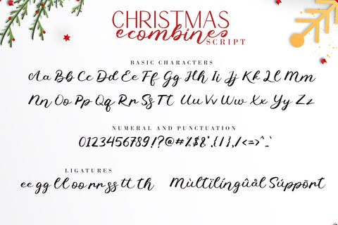 Christmas Combine Font Duo Font AEN Creative Store 